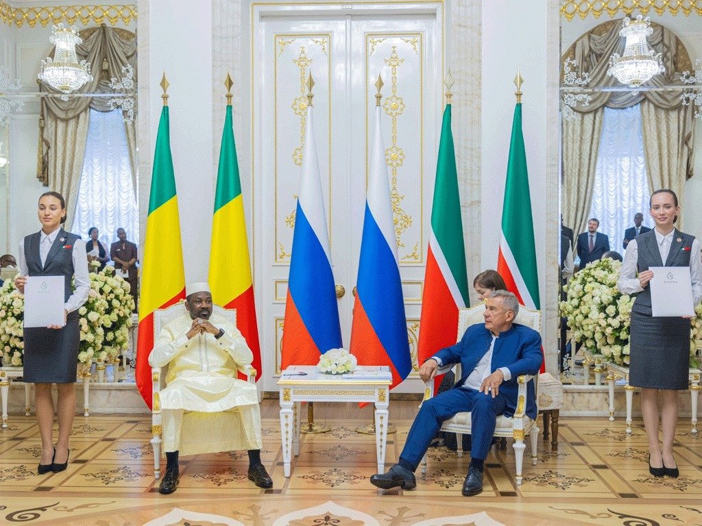 Mali : Le président de la transition Son Excellence le Général d’armée Assimi GOÏTA à Tatarstan.