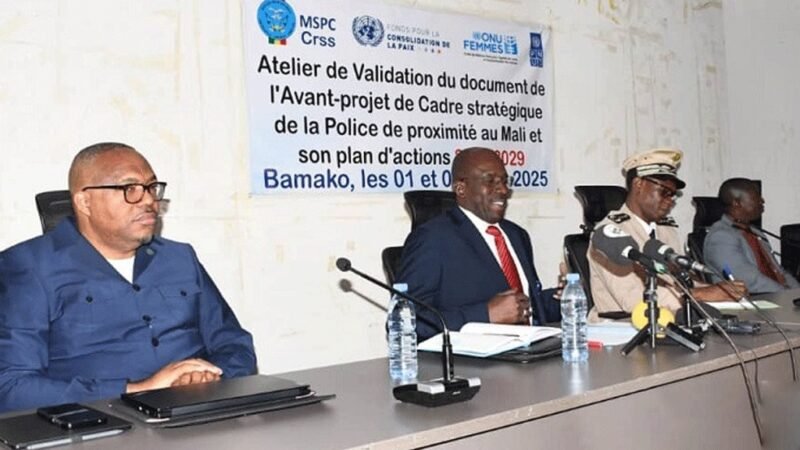 Mali : vers une police de proximité, le pays valide sa stratégie 2025-2029
