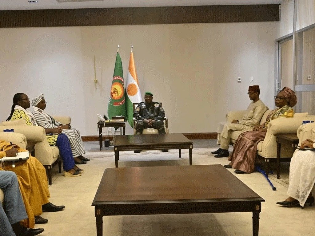 Niamey : Les ministres de la Promotion de la femme de l’AES reçus par le président Tiani